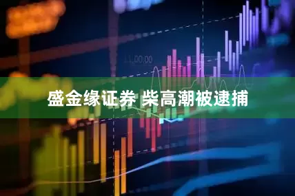 盛金缘证券 柴高潮被逮捕